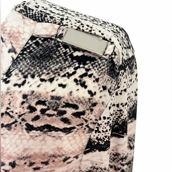 Calvin Klein Snakeskin Print Wrap Dress – Size S (2-4) - Picture 2 of 9